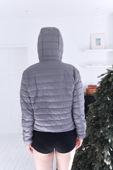 Duck-Down Light Hooded Slim Lightweight Padded (2colors)
