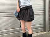 shoeshoe layered pumpkin shorts