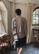 パオバックエラスティックバミューダデニムパンツ