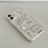 [MagSafe phone case] アンアンノーンキャット フォンケース