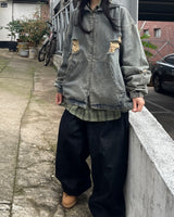 リンクルチェック長袖シャツ