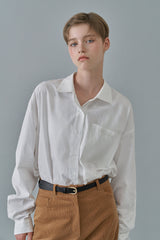 Oxford logo shirt_ivory