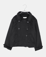 Ringsa Double-Button Collar Wool Short Coat