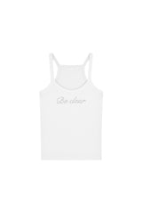 Be clear sleeveless, White