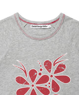 VINTAGE FLOWER RAGLAN SS TEE GREY(CV2GMFT510A)