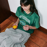 Graphic Towel Tee Green