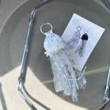 [MADE] Vinly Jellyfish Keyring (White / Black)