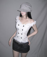 chrome frill bl (3colors)