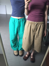 Wheel Cargo Bermuda Pants (3color)