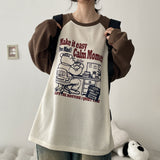 モーメント カラーブロック ラグラン ニット ロングスリーブ ティーシャツ (3 colors) H&L