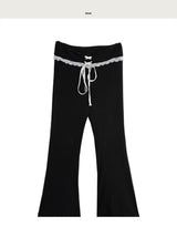 [ 100% stretch ] ソローローテンションアイレットブーツカットpt