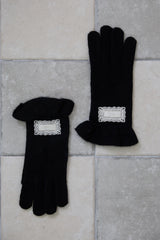 Orb frilly gloves (deep black)