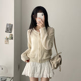 Summer knit hooded Salanta cardigan