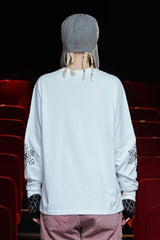 SNOW LOGO LSV T SHIRT / WHITE
