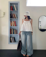 [Repub products] Fall-in Wide Denim Pants