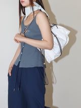 ストライプジャージベスト (BLUE)