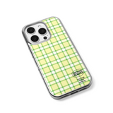 mチェッカードエポキシバンパーケース (silver / meadow picnic)