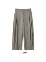 Mother-of-pearl Balloon Wide Slacks 3COLOR