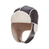  Leather Aviater Trooper Hat (Brown)