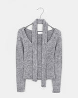 Seu Muffler Terry U-neck Knit