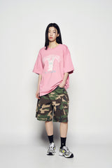 25SS ブラーエイリアンショートスリーブTシャツ ライトピンク