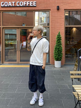 Nonfade denim half pants 2C