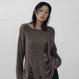 Loose drop label knit