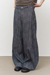 Oki Striped Wide Denim