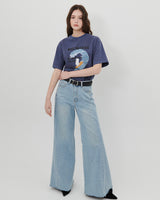 PANELED WIDE LEG JEANS [LIGHT BLUE]