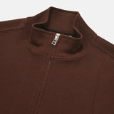 Fickle 2-WAY full zip-up / Brown