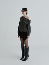 Drape symbol sweatshirts (Charcoal)