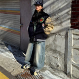 Wide Vintage Denim Balloon Pants