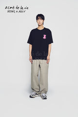 24FW HOSHI X ADLV タイガーフィギュア 半袖Tシャツ ブラック
