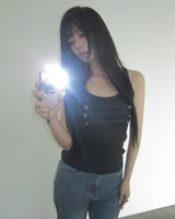 Shuar Napoleon Sleeveless Top