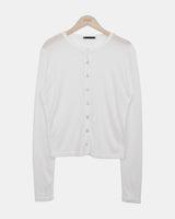 Meltin Snap-Button Sheer Cardigan