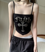 hikomi lettering y2k Top (black)