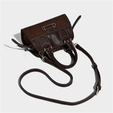 Autumn Winter Two-Tone Faux Leather Classic Tote Cross Bag