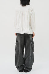 (W) Blues Pleats Shirt (3color)