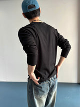 Lau Golji Henley Neck Long Sleeve 3C