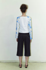 That's neat - Primary Color Double-Face Jeans in Raw Denim (Yellow Topstitch)