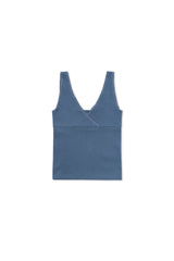 Lazy sleeveless top_blue