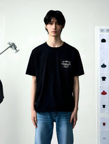 ナイロンポケットコットンTシャツ ブラック