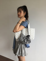 リボンニットミニバッグ (2color)
