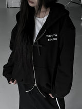 レタリング エクスプロー フーディ ジップアップ (unisex)