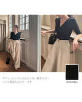 【MADE】Shirring wrap t-shirt