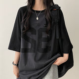 Leo ルーズフィットナグラン半袖Tシャツ