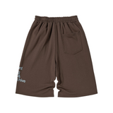 Unicorn Typo Bermuda Shorts Brown