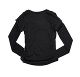 チェックシャーリングニットレイヤード長袖Tシャツセット