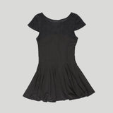 CURVED LINE FLARED DRESS