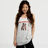 K プリントスリーブレスTシャツ / K PRINTING SLEEVLESS T-WHITE MELANGE